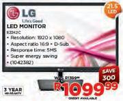 LG 21.5" LED Monitor(E2242C)