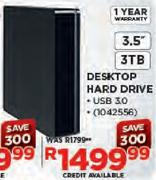 Toshiba 3TB Desktop Hard Drive
