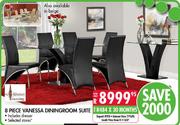 Global Ourcing 8 Piece Vanessa Diningroom Suite