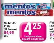 Mentos Rolls-20's 
