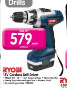 Ryobi 18V Cordless Drill Driver (CD-18)