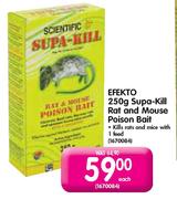 Efekto Supa-Kill Rat And Mouse Poison Bait-250g Each