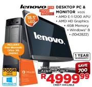 Lenovo Desktop PC & Monitor(H505)