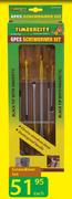 6 Piece Screw Driver Set-Each