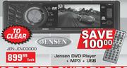 Jensen DVD Player + MP3 + USB-Each