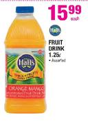 Hall's Fruit Drink Assorted-1.25ltr Each