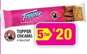 Topper Creams Assorted-5's