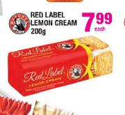 Red Label Lemon Cream-200g Each