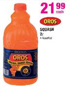 Oros Squash Assorted-2ltr Each