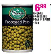 Rhodes Processed Peas In Brine - 410g