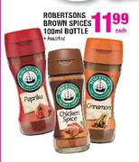 Robertsons Brown Spices 100ml Bottle Assorted-Each