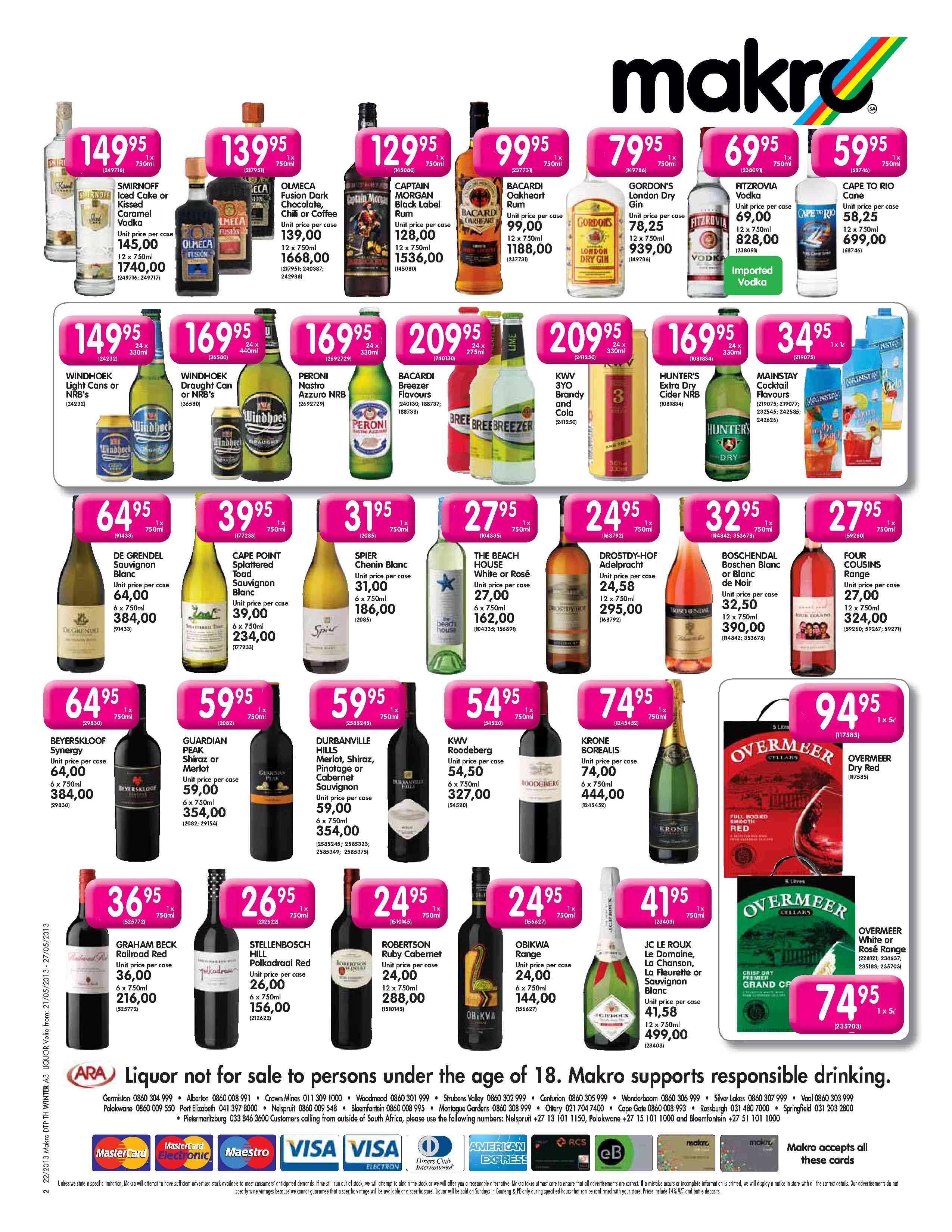 Special Mainstay Cocktail Flavours1X1Ltr — www.guzzle.co.za