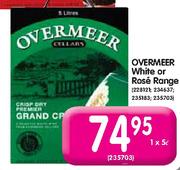 Overmeer White Or Rose Range-1X5Ltr