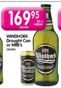 Windhoek Draught Can Or NRB'S-24X440ml