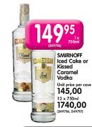 Smirnoff Iced Cake Of Kissed Caramel Vodka-1X750ml