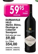 Durbanville Hills Merlot, Shiraz, Pinotage Or Cabernet Sauvignon-6X750ml