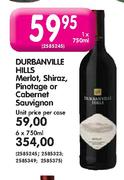 Durbanville Hills Merlot, Shiraz, Pinotage Or Cabernet Sauvignon-1X750ml