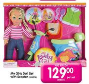 My Girls Doll Set With Scooter Per Set 