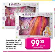 Dress Up Set With Crown Or Dress Up Set With Lace And Accessories Per Set 