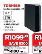 Toshiba 3.5" 2TB Desktop Hard Drive