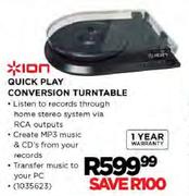 Ion Quick Play Conversion Turntable
