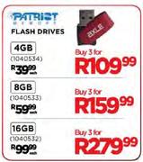 Patrist Flash Drives-16GB Each