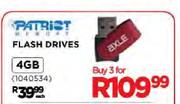 Patrist Flash Drives-3x4GB Each