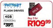 Patrist Flash Drives-4GB Each