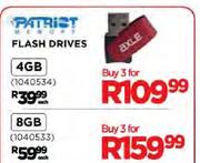 Patrist Flash Drives-3x8GB Each