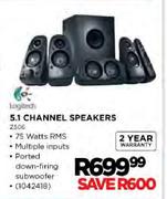 Logitech 5.1 Channel Speakers-2506