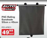 Auto Kraft PVC Rolling Sunshade-55cmx45cm Each
