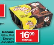 Danone Ultra Mel Dessert Assorted-4 x 125ml