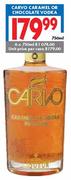 Carvo Caramel or Chocolate Vodka-6 x 750ml