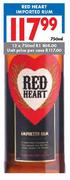 Red Heart Imported Rum-12x750ml