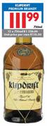 Klipdrift Premium Brandy-750ml