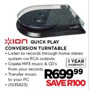 Ion Quick Play Conversion Turntable
