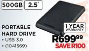 Portable 500GB 2.5" Hard Drive