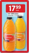 PnP 100% Juice Assorted-1.5L Each