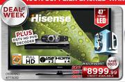 Hisense 47" (119cm) LED + DSTV HD PVR Decoder