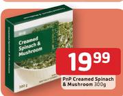 PnP Creamed Spinach & Mushroom - 300g