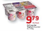 PnP Low Fat Yoghurt Assorted- 6 x 100g Per Pack