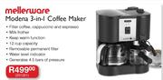 Mellerware Modena 3-In-1 Coffee Maker