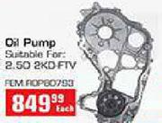 Oil Pump Suitable For: 2.50 2KO-FTV -Each