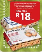 Alzu Extra Large Free Range Eggs - 15's Each