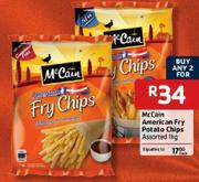 McCain American Fry Potato Chips - 2 x 1kg