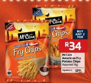 McCain American Fry Potato Chips Assorted-2 x 1Kg