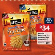McCain American Fry Potato Chips Assorted-1Kg Each