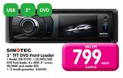 Sinotec 3" TFT DVD Front Loader-Each