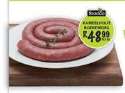 Kamelhout Borewors-Per kg