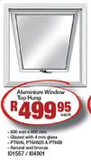 Duro Aluminium Window Top Hung Each
